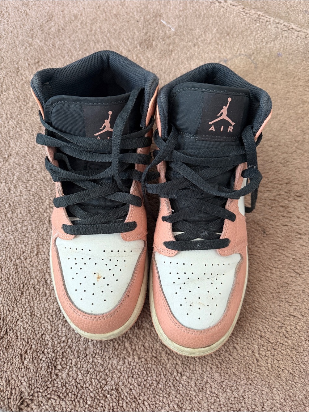 Nike Kids Mid-Top Sneakers in Pink, White & Black